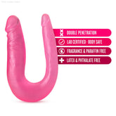 B Yours By Blush® | Sweet U-Shaped Double Sided Pink 12.5-Inch Long Double Dildo-French Quarter Lingerie
